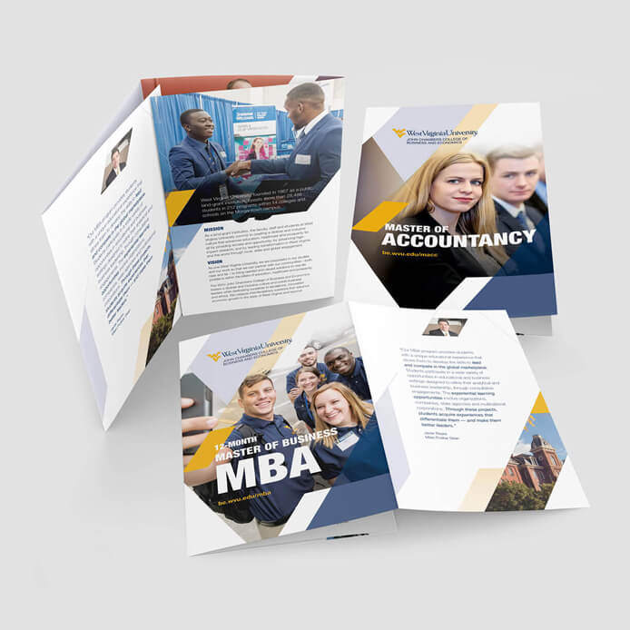 College MBA Brochure Design Sample WVU