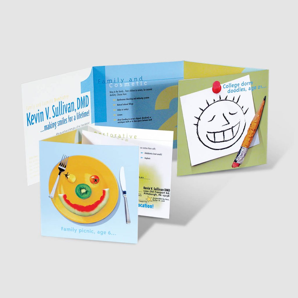 Dentist's multi-panel brochure design