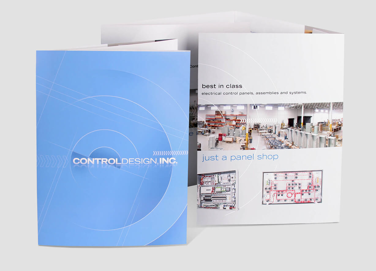 Panel shop 8-page extra-large brochure design