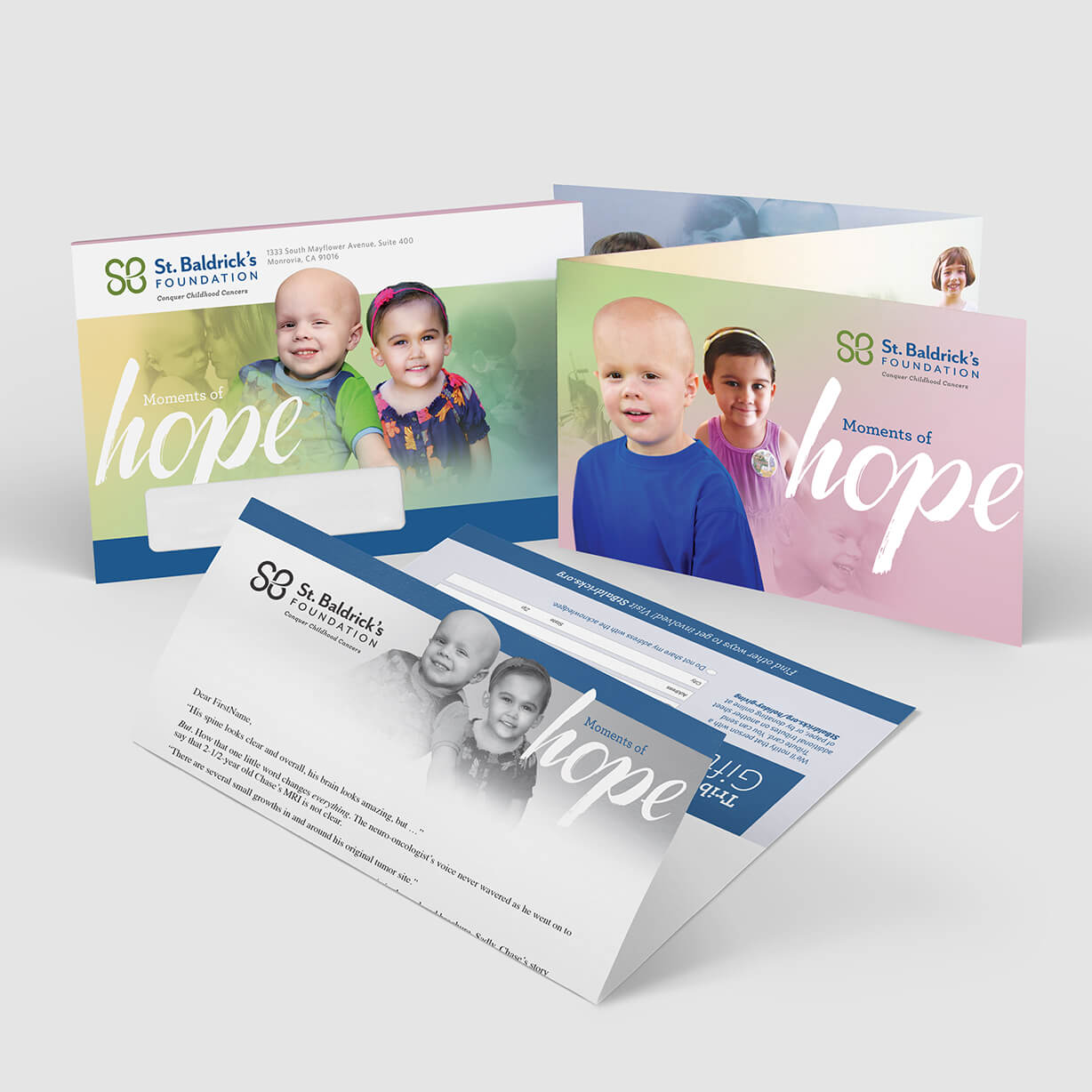 Example of a direct mail solicitation for children's cancer