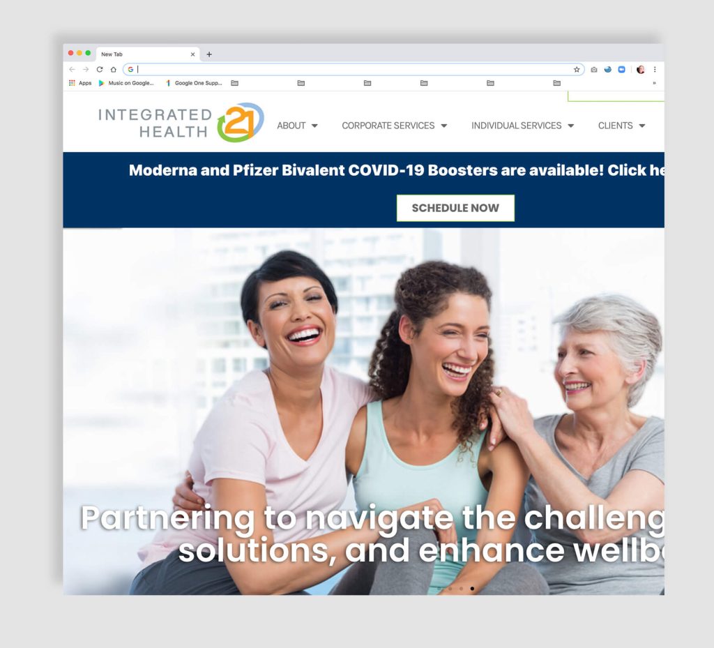 Healthcare website design