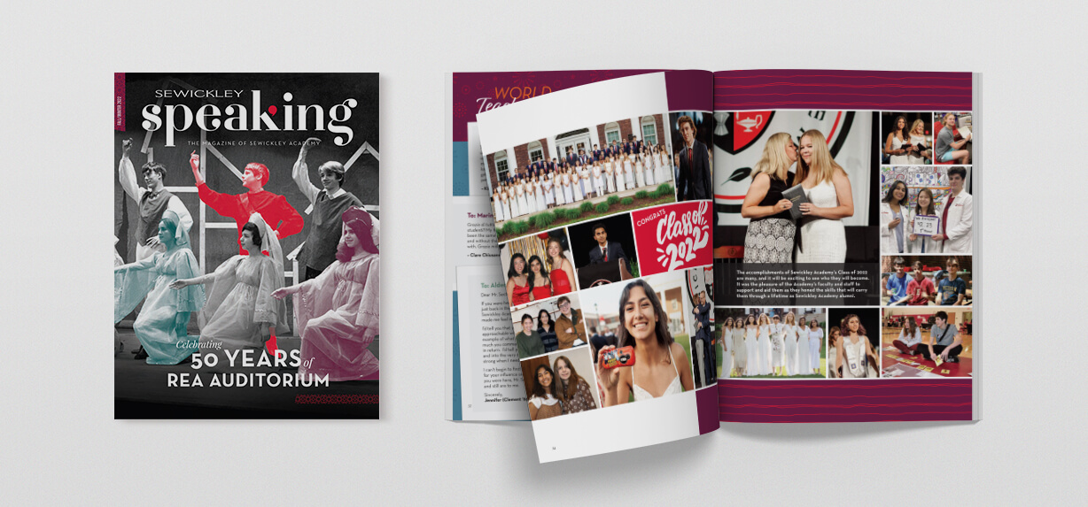 Sewickley Academy magazine design