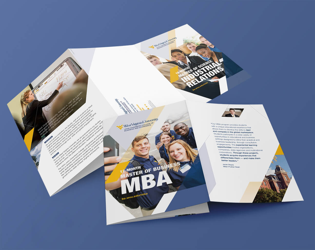 Graphic Design for college brochure for MBA program