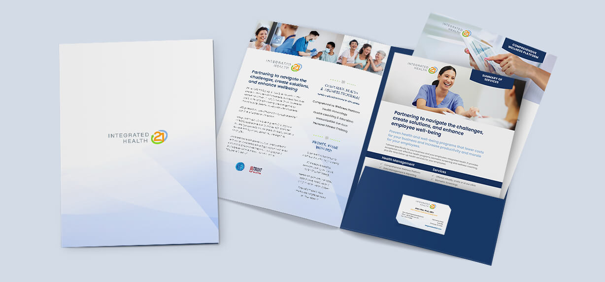 Pocket Folder and Inserts for a National Health Company