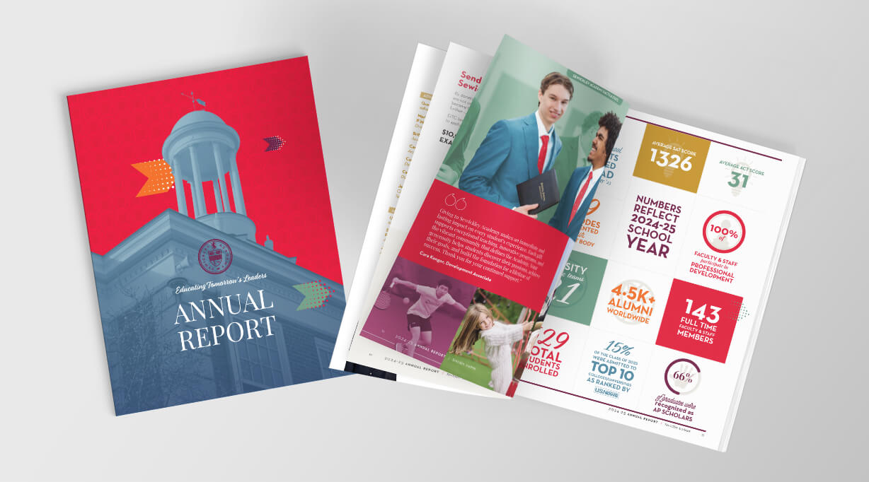 Private School K-12, Annual Report Design