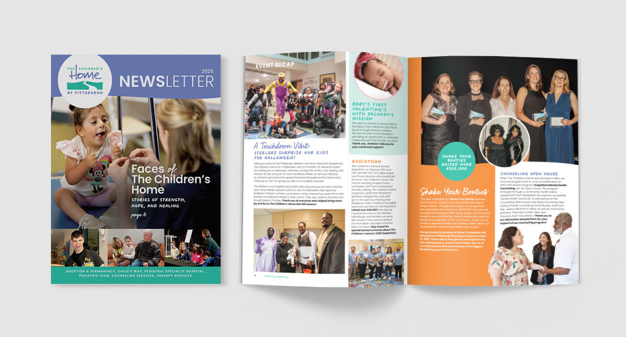 The Children's Home Newsletter Design