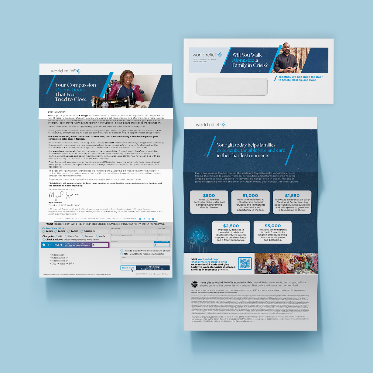 World Relief Nonprofit Direct Mail Campaign