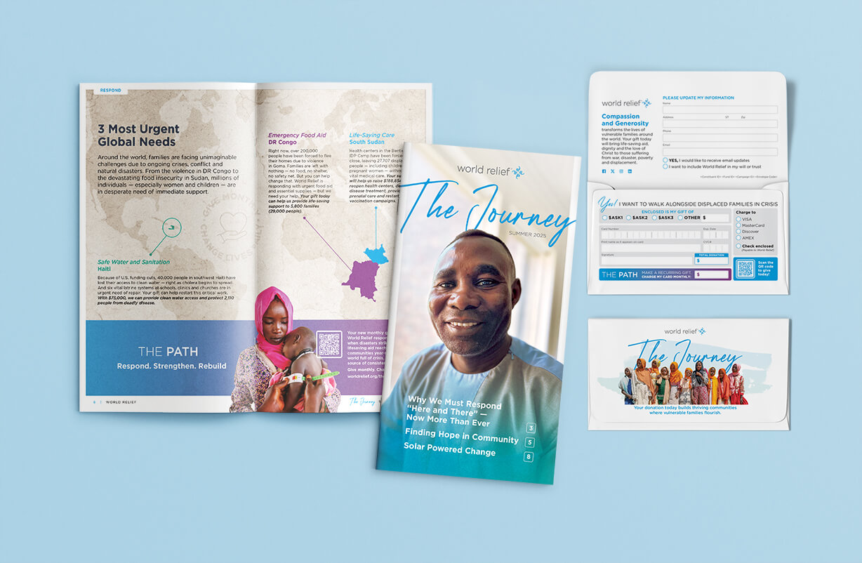 World Relief Nonprofit Newsletter & Solicitation Direct Mail