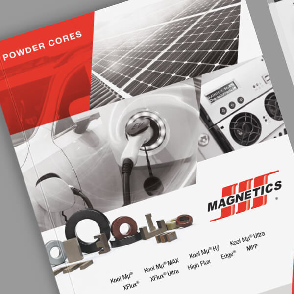 Industrial multi-page catalog design with charts, graphs and line art