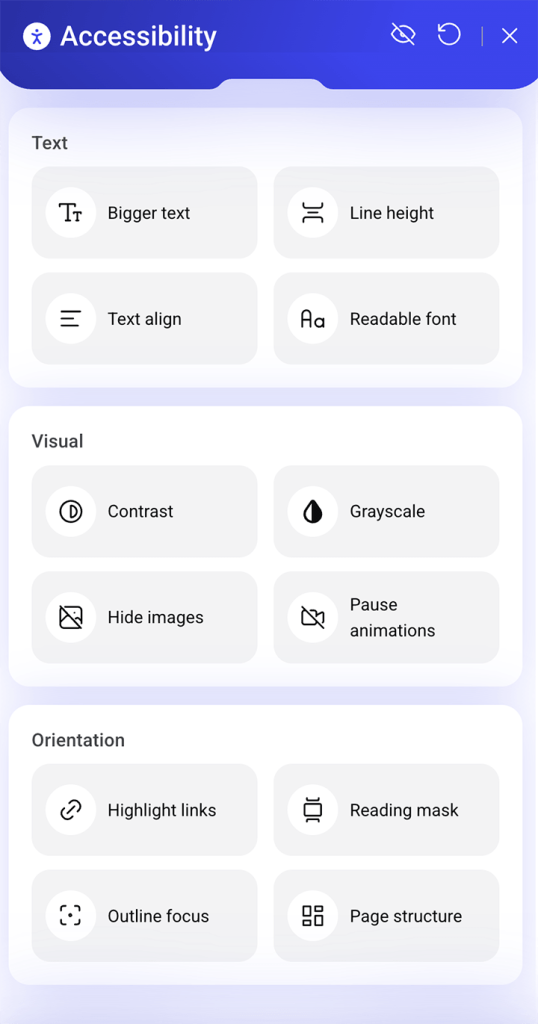 ADA Compliance Widget