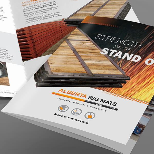 Brochure/Pocket Folder Design for an industrial Manufacturer of Wood Products