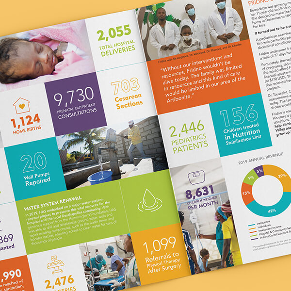 Annual Report Brochure Design for Hospital