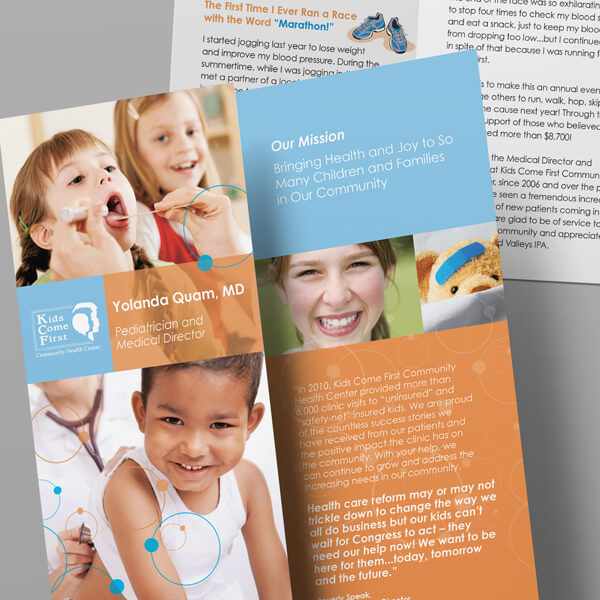 Pediatric brochure design